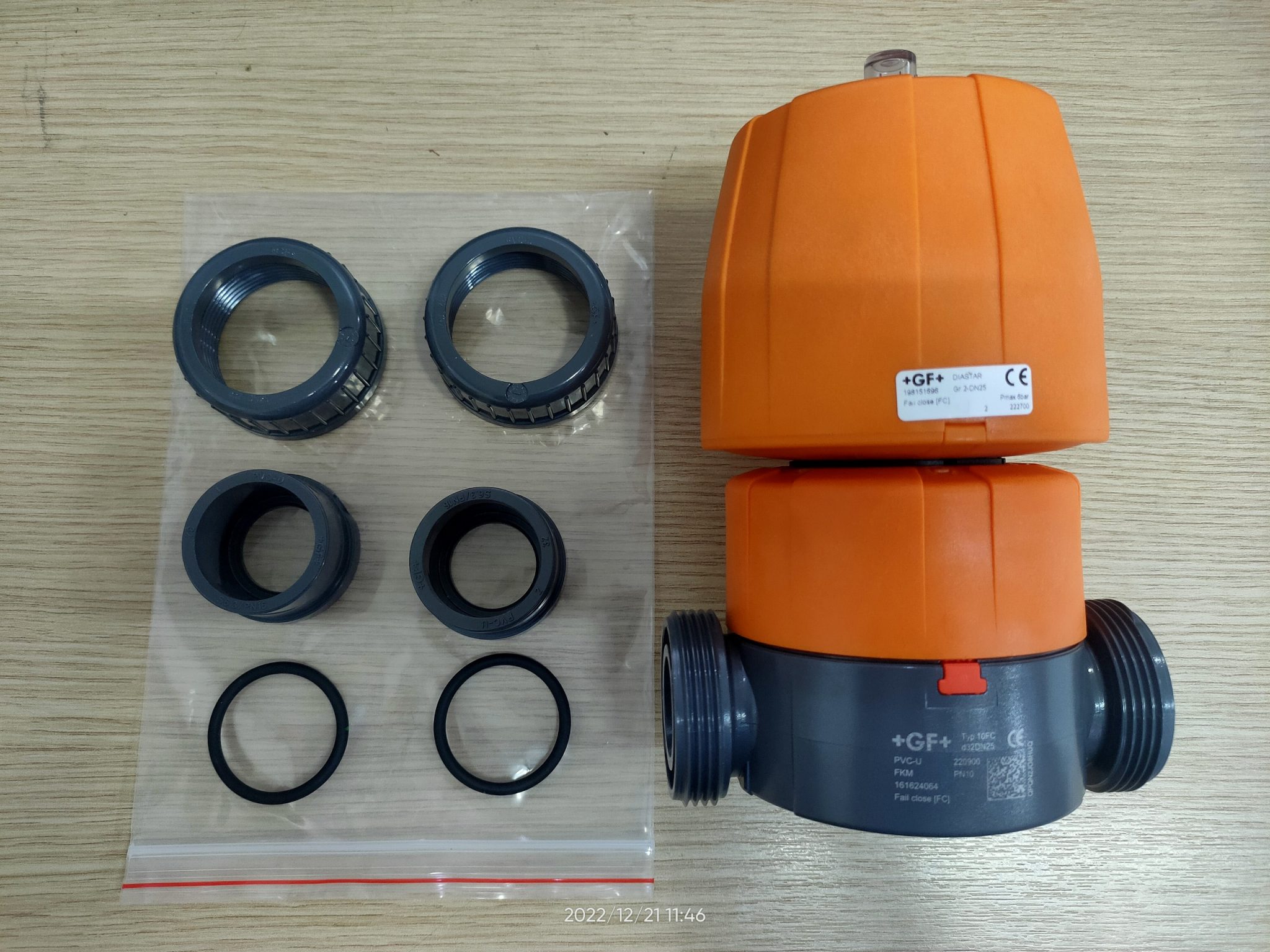 GF+ 161 624 064 Diaphragm valve DIASTAR Ten PVCU Politek Vietnam