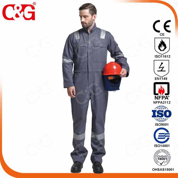 Nomex IIIA Flame Resistant Clothing - 100% FR Cotton safety coverall ...